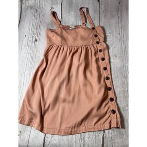 Urban Outfitters Mini‎ Dress Women Large Terracotta Boho Minimalist Pinafore